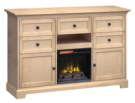 Howard Miller 63" Wide / 41" Extra Tall Fireplace Console FT63E