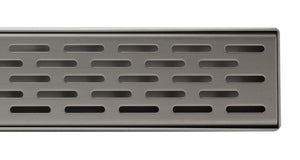 ALFI brand ABLD36C 36" Modern Stainless Steel Linear Shower Drain with Groove Holes