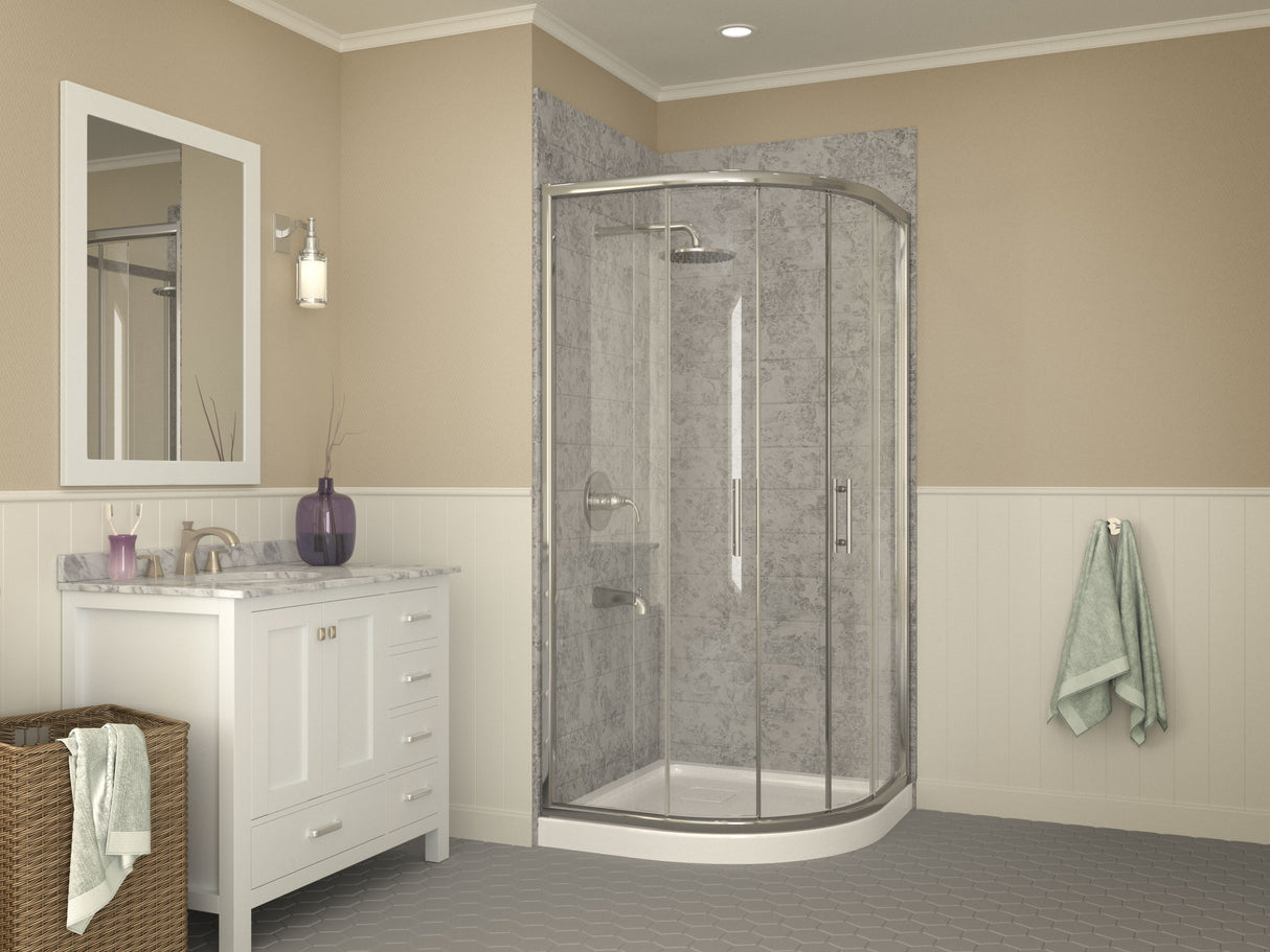 ANZZI SB-AZ006WN-R Series 38 in. x 38 in. Shower Base in White