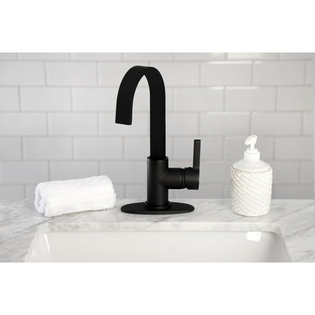 Kingston Brass LS8610CTL Continental Single-Handle Bar Faucet, Matte Black