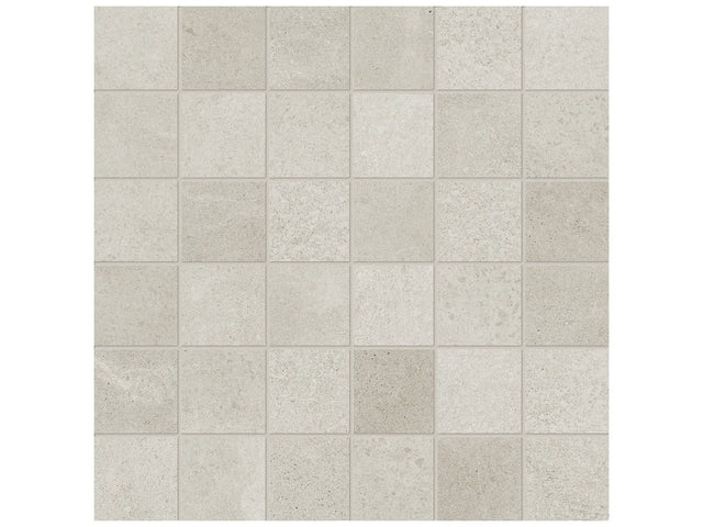 Anatolia Tile 2X2 Industria Zinc Matte 36 Piece Porcelain Mosaics. 1 Sheet = .96 Sq. Ft. 4501-0106-0 (63-592) Zinc 2x2 - premium natural stone mosaic tile from Anatolia Tile, available at PoshHaus showroom in Keene, NH