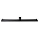 32" Black Matte Stainless Steel Linear Shower Drain with Groove Holes