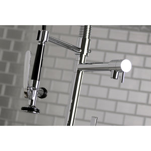Gourmetier LS8501CTL Continental Single-Handle Pre-Rinse Kitchen Faucet, Polished Chrome