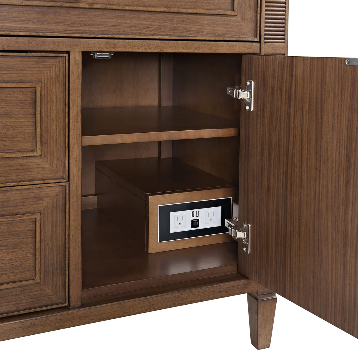 Lorelai 36" Single Vanity, Mid-Century Walnut, w/ 3 CM Phantome Eclos Top