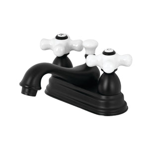 Kingston Brass KS3600PX 4 in. Centerset Bathroom Faucet, Matte Black