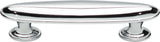 Atlas Homewares Austen Oval Pull 3 Inch (c-c) Polished Chrome