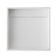 14" Square White Matte Solid Surface Resin Sink