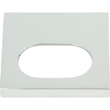 Atlas Homewares Modern Square Edge Tab Pull 1 1/4 Inch (c-c) Polished Chrome