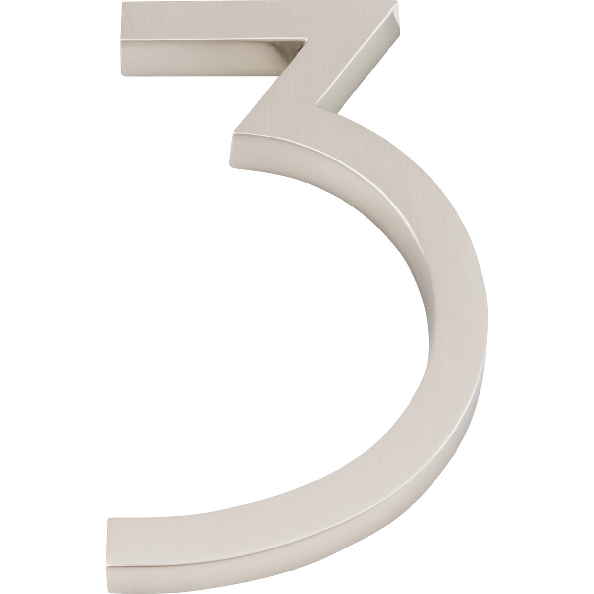 Atlas Homewares Modern Avalon #3 6 Inch Brushed Nickel