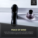 ANZZI L-AZ011ORB Clavier Series Single Hole Single-Handle Mid-Arc Bathroom Faucet in Oil Rubbed Bronze