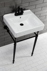 Kingston Brass KB1600AL Heritage 4 in. Centerset Bathroom Faucet, Matte Black