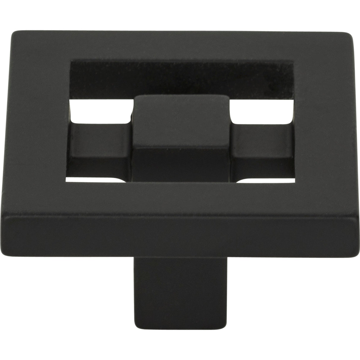 Atlas Homewares Nobu Square Knob 1 3/8 Inch Matte Black
