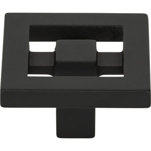 Atlas Homewares Nobu Square Knob 1 3/8 Inch Matte Black
