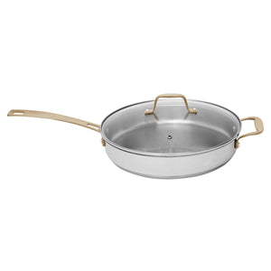 ZLINE 10-Piece Non-Toxic Stainless Steel with 3-Piece Nonstick Ceramic Cookware Set (CWSETL-NS-10)