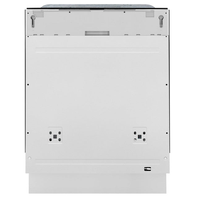 ZLINE 24 in. Panel Ready Monument Series 3rd Rack Top Touch Control Dishwasher with Stainless Steel Tub, 45dBa (DWMT-24) front, without panel.