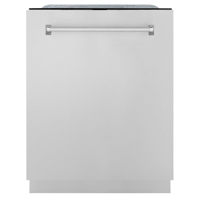 ZLINE 24 in. Panel-Included Monument Series 3rd Rack Top Touch Control Dishwasher with Stainless Steel Door, 45dBa (DWMT-304-24)