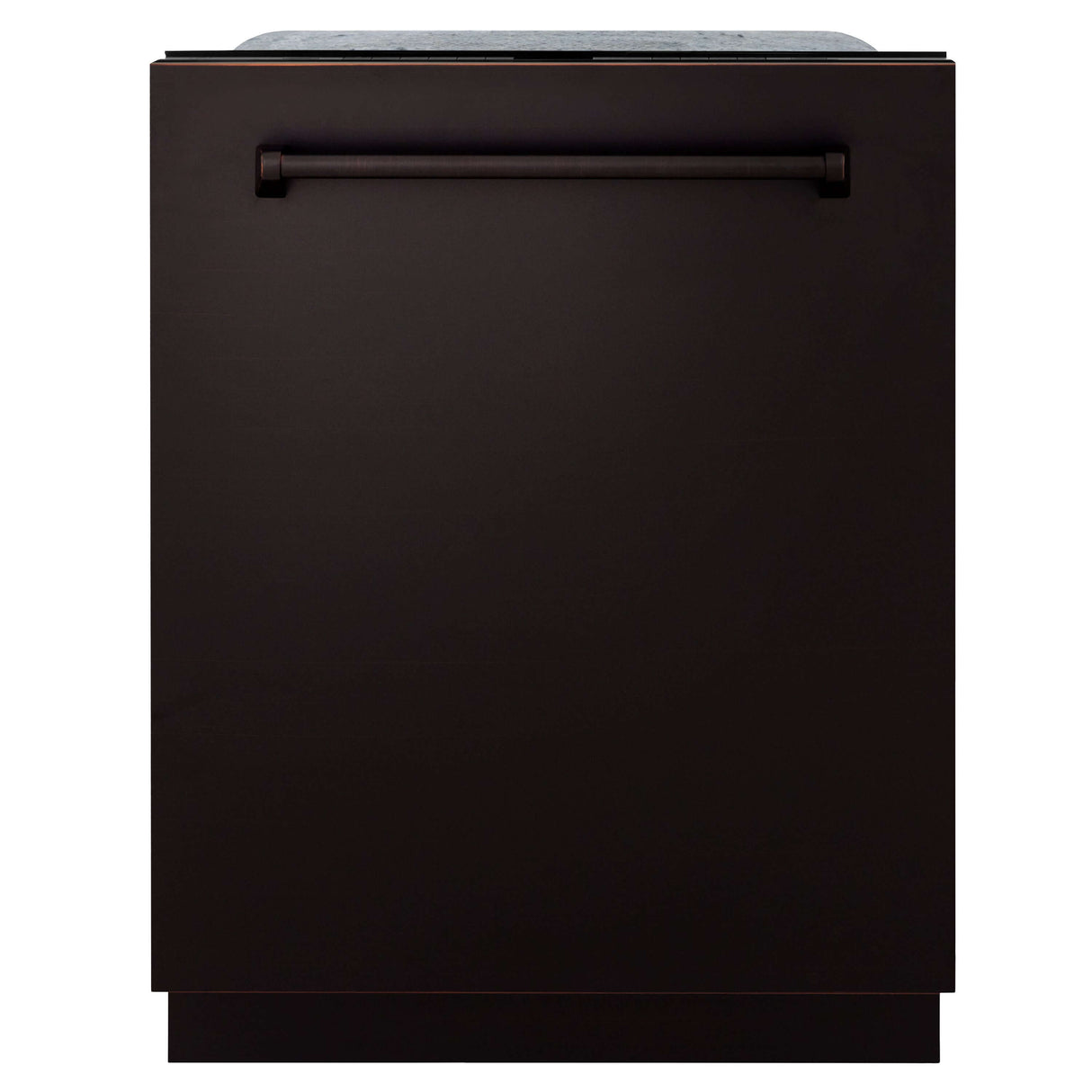ZLINE 24 in. Monument Series 3rd Rack Top Touch Control Dishwasher with Oil-Rubbed Bronze Panel, 45dBa (DWMT-ORB-24)