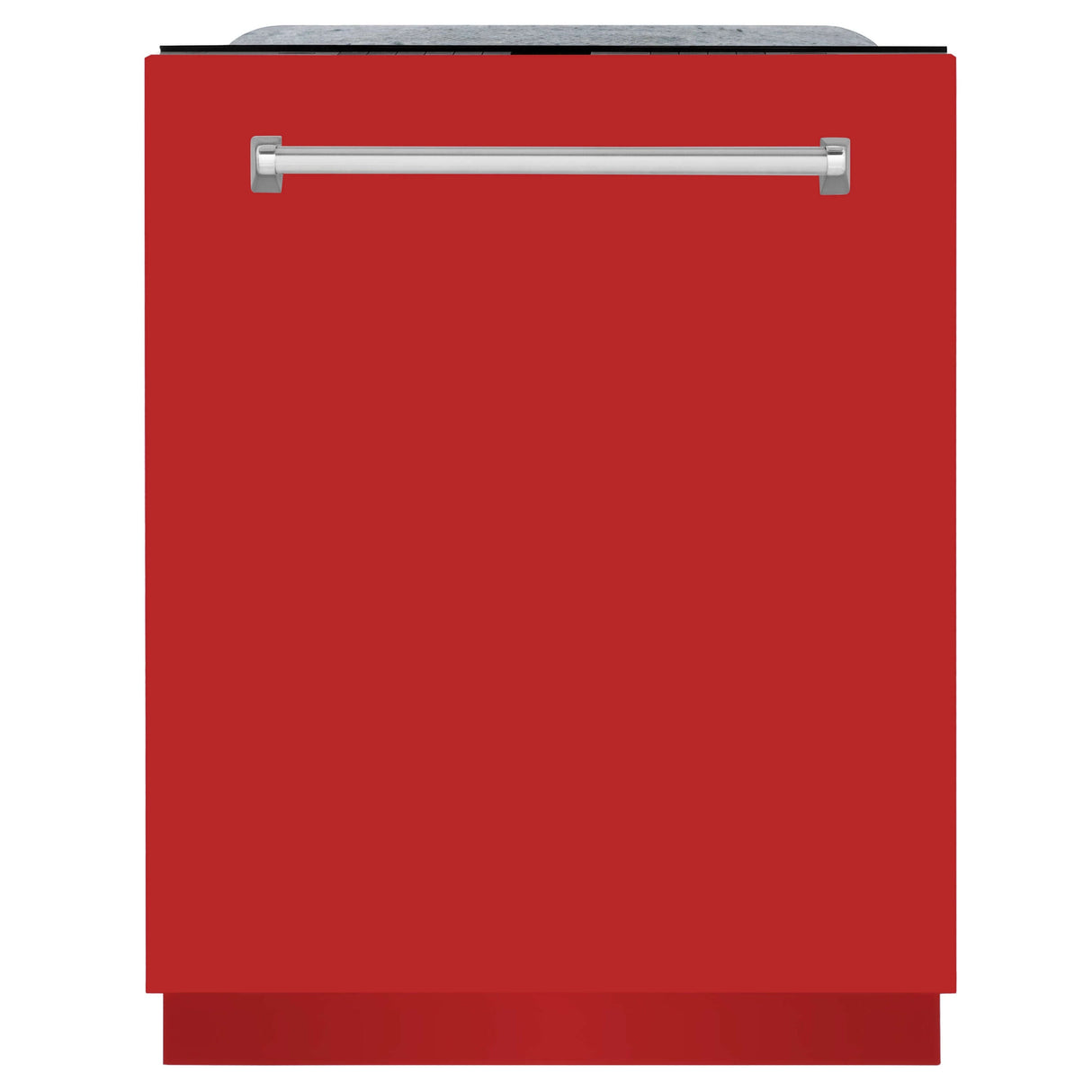 ZLINE 24 in. Monument Series 3rd Rack Top Touch Control Dishwasher with Red Matte Panel, 45dBa (DWMT-RM-24)