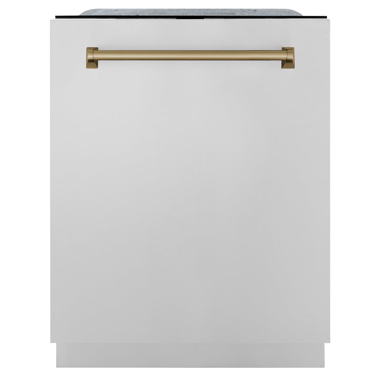 ZLINE Autograph Edition 48 in. Kitchen Package with Stainless Steel Dual Fuel Range, Range Hood and Dishwasher with Champagne Bronze Accents (3AKP-RARHDWM48-CB)