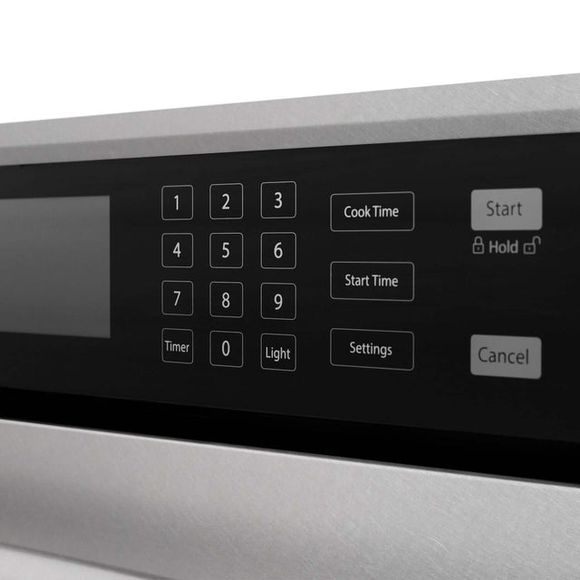 ZLINE Autograph Edition 30 in. Electric Single Wall Oven with Self Clean and True Convection in Fingerprint Resistant Stainless Steel and Matte Black Accents (AWSSZ-30-MB)