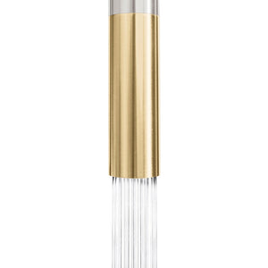 ZLINE Autograph Edition Gemini Pull Down Single Handle Kitchen Faucet in Brushed Nickel and Champagne Bronze (GEM-KF-ZBNCB)