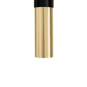 ZLINE Autograph Edition Sierra Pull Down Spring Single Handle Kitchen Faucet in Matte Black and Champagne Bronze (SRA-KF-ZMBCB)