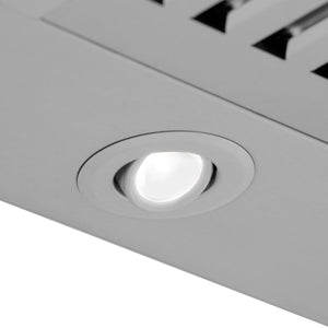 ZLINE Autograph Edition Convertible Stainless Steel Range Hood with Black Matte Shell and Polished Gold Handle (KB4STZ-BLM-G)