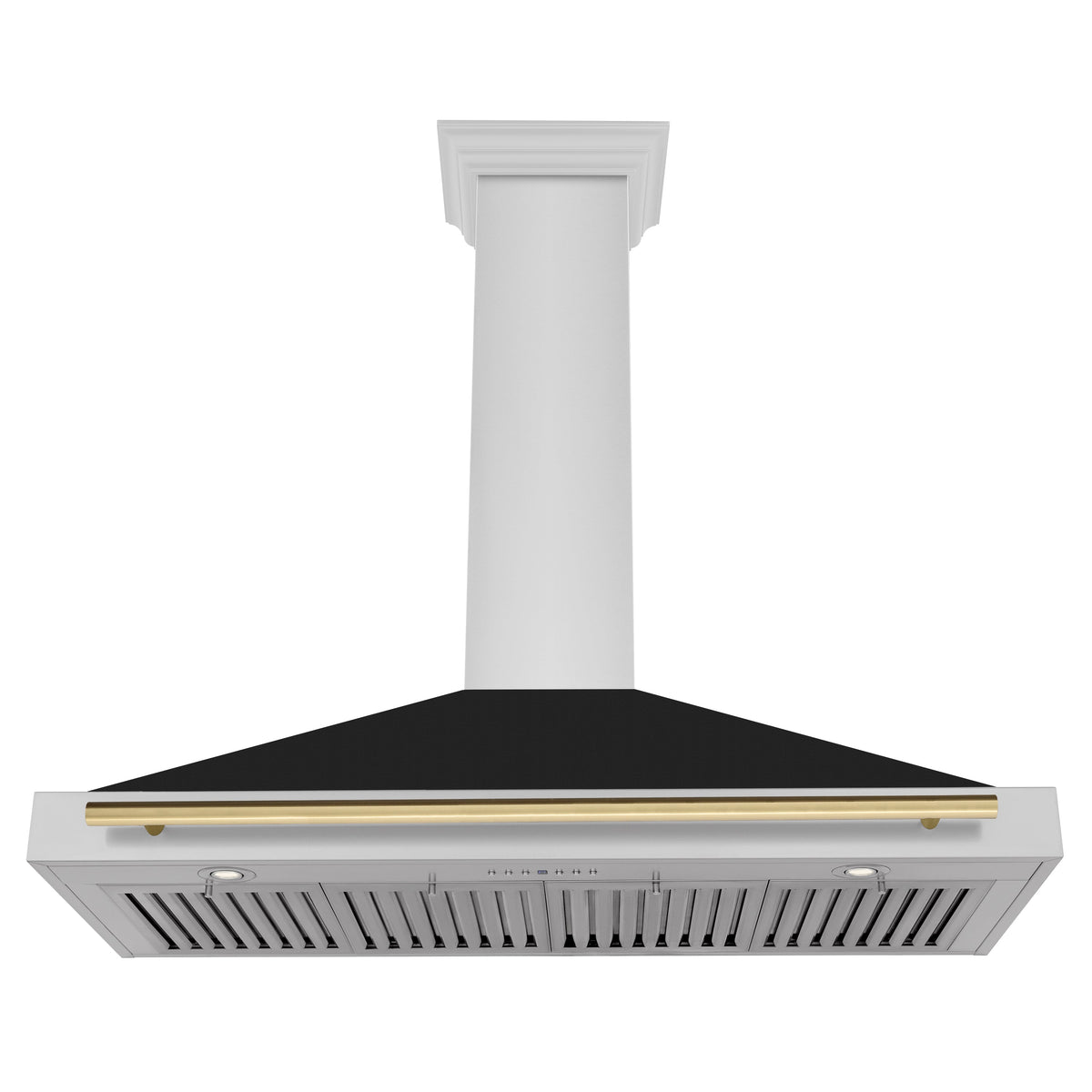 ZLINE Autograph Edition Stainless Steel Range Hood with Black Matte Shell (KB4STZ-BLM-G)