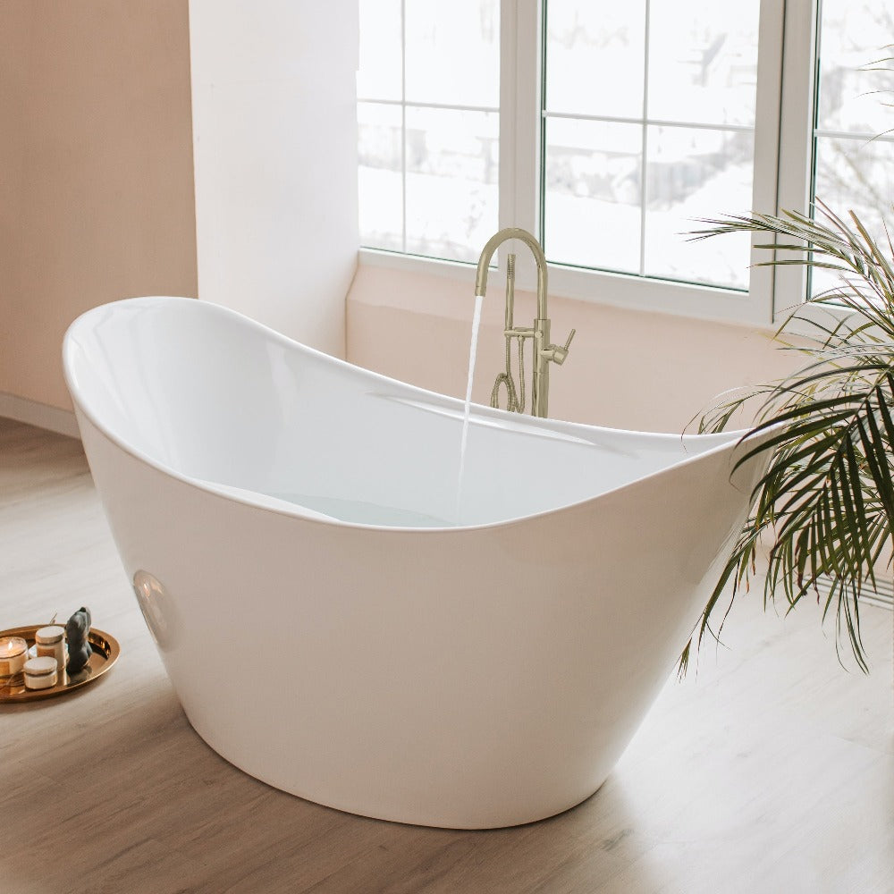 ZLINE Emerald Bay Bath Tub Filler with Hand Shower in Champagne Bronze (EMBY-BTF-CB)
