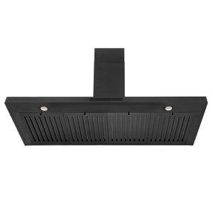 ZLINE Kitchen Package with 48 in. Black Stainless Steel Rangetop, 48 in. Convertible Range Hood and Double Wall Oven (3KP-RTBRH48-AWD)