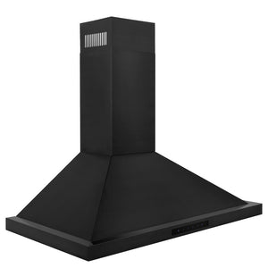 ZLINE Kitchen Package with 30 in. Black Stainless Steel Rangetop, 30 in. Convertible Range Hood and Double Wall Oven (3KP-RTBRH30-AWD)