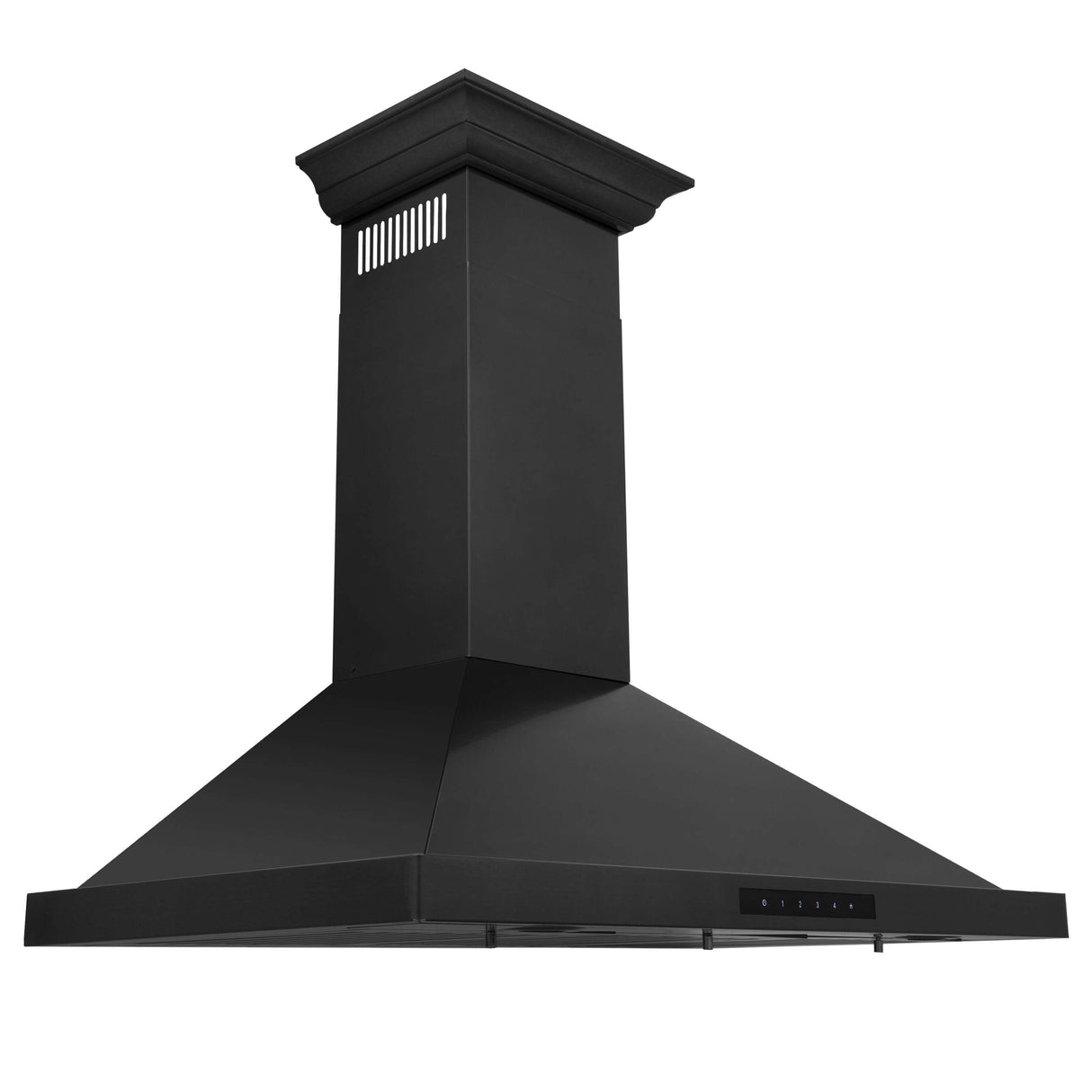 ZLINE BSKBN 36" Black Stainless Steel Wall Mount Range Hood side.