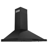 ZLINE Kitchen Package with Refrigeration, 36 in. Black Stainless Steel Gas Stovetop, 36 in. Convertible Vent Range Hood, 30 in. Double Wall Oven, and 24 in. Tall Tub Dishwasher (5KPR-RTBRH36-AWDDWV)