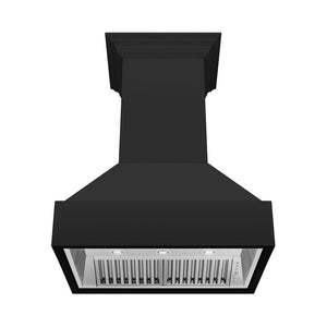 ZLINE 36 in. Wooden Wall Mount Range Hood in Rustic Black Finish (355CC-36)