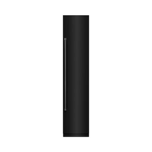 ZLINE 18 in. 8.6 cu. ft. Right Hinge Column Freezer in Black Stainless Steel with Graphite Gray Interior (RCFVR-BS-18)