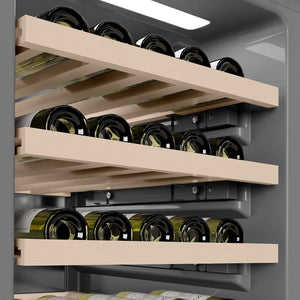 ZLINE 18 in. 9.0 cu. ft. Triple Zone 68 Bottle Panel Ready Right Hinge Column Wine Cooler (RBCWVR-18)