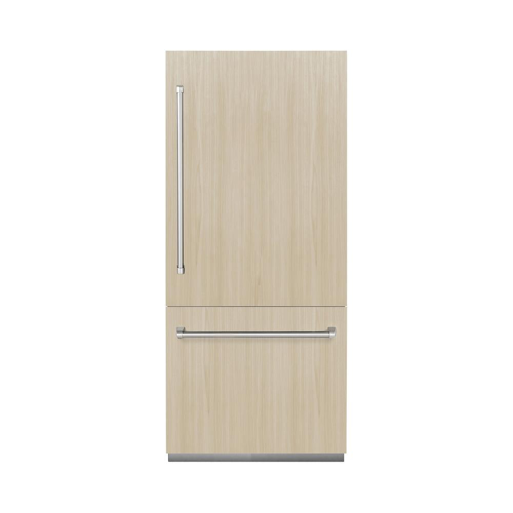 ZLINE 36 in. 19.8 cu. ft. Panel Ready Built-In Bottom Freezer Refrigerator with Water Dispenser and Ice Maker (RBIT-36)