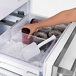 ZLINE 60 in. 32.2 cu. ft. French Door Built-In Bottom Freezer Refrigerator with Water Dispensers and Ice Makers in Stainless Steel (RBIV-304-60)