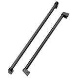 ZLINE 36 in. Refrigerator Panels and Handles in Black Stainless Steel for Built-in Refrigerators (RPBIV-BS-36)