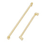 ZLINE Autograph Edition 30 in. Built-in Refrigerator Handles with Accents for RBIV-30 (RBIVHZ-30)-Refrigerator Accessories-RBIVHZ-G-30 ZLINE Kitchen and Bath