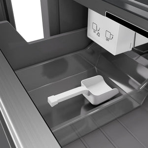 ZLINE 24 in. 12.4 cu. ft. Column Freezer in Stainless Steel with Graphite Gray Interior (RCFV-304-24)