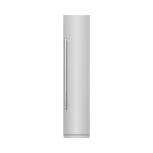 ZLINE 18 in. 8.6 cu. ft. Right Hinge Column Freezer in Stainless Steel with Graphite Gray Interior (RCFVR-304-18)