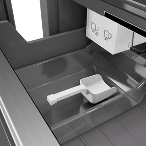 ZLINE Autograph Edition 24 in. 12.4 cu. ft. Column Freezer in Stainless Steel with Graphite Gray Interior and Polished Gold Accents (RCFVZ-304-24-G)