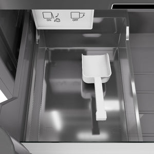 ZLINE Autograph Edition 24 in. 12.4 cu. ft. Column Freezer in Stainless Steel with Graphite Gray Interior and Polished Gold Accents (RCFVZ-304-24-G)