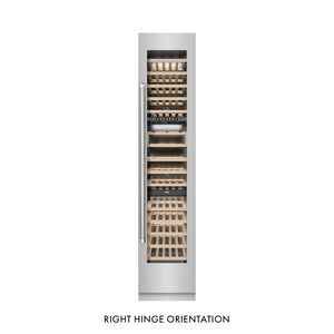 ZLINE 18 in. 9.0 cu. ft. Triple Zone 68 Bottle Right Hinge Column Wine Cooler in Stainless Steel (RCWVR-304-18)