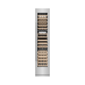 ZLINE 18 in. 9.0 cu. ft. Triple Zone 68 Bottle Right Hinge Column Wine Cooler in Stainless Steel (RCWVR-304-18)