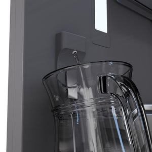 ZLINE Autograph Edition 72 in. 39.6 cu. ft. French Door Built-In Bottom Freezer Refrigerator with Water Dispensers and Ice Makers in Stainless Steel with Graphite Gray Interior and Polished Gold Accents (GRBITZ-304-72G)