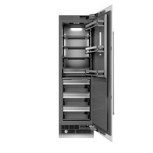 ZLINE 24 in. 12.5 cu. ft. Column Refrigerator in White Matte with Graphite Gray Interior (RCRV-WM-24)