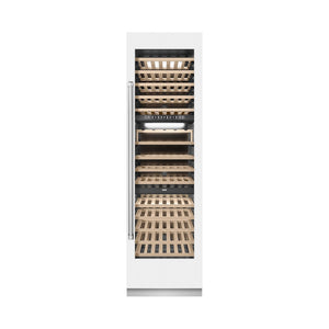 ZLINE 24 in. 12.4 cu. ft. Triple Zone 100 Bottle Column Wine Cooler in White Matte (RCWV-WM-24)