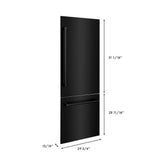 ZLINE 30 in. Refrigerator Panels and Handles in Black Stainless Steel for Built-in Refrigerators (RPBIV-BS-30)
